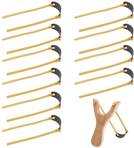 10 Stück Steinschleuder Gummi, Schleuder Gummi für Zwille, Twin Gummibänder für Jagd, Professionelle Katapult Slingshot Ersatz Gummi, Outdoor Jagd Katapulte, Slingshot Gummibänder