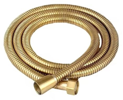 1 stück,5/2/3 Mt Edelstahl Flexible Lange Dusche Wasserschlauch Verlängerung Sanitär Rohr Ziehen Bad zubehör(Gold,3.0M)