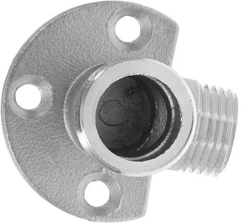 SEWOART Wandmontierter Duschschlauchanschluss aus Kupfer Installationsset für Badezimmerarmaturen Adapter Wasserhahn Schlauch Selbstgemacht Montage Silber 25mm/20mm