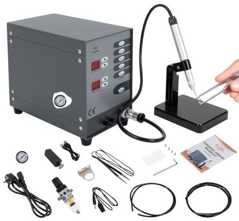 Soldadora por arco de pulso argón, máquina de soldar por puntos con doble pantalla LCD, soldadora láser, soldadora de alambre de relleno para reparación y soldadura de joyas