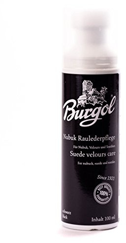 Burgol Nubuk- Wildlederpflege 100 ml Flasche mit Schwammaufträger
