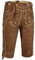 PAULGOS Herren Trachten Lederhose + Träger, Echtes Leder, Kniebund in 4 Farben Gr. 44-72, Herren Größe:58, Farbe:Hellbraun