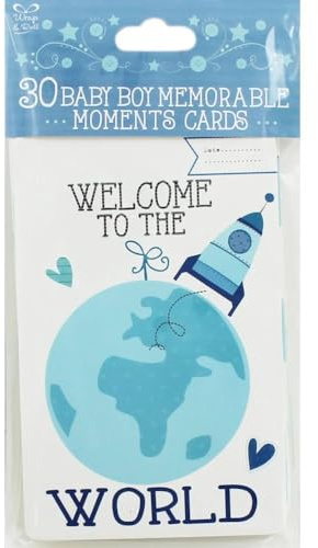Eurowrap 30 Baby Boy Memorable Moments Cards