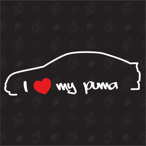 speedwerk-motorwear I Love My Puma - Tuning Sticker Bj 97-01