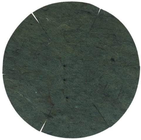 Karrma Ltd Jute Hanging Basket Liner 12 Inch Natural Green Jute – 4 Pack - Pre-Cut Round Shaped Fibre Base for Flower Pots & Planters - Easy Fit for Home & Garden Plant Care