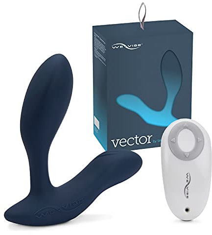 We-Vibe Vector, estimulador vibrador de próstata con lubricante exclusivo Womanizer, diseño innovador y flexible, aplicación para teléfono inteligente We-Connect