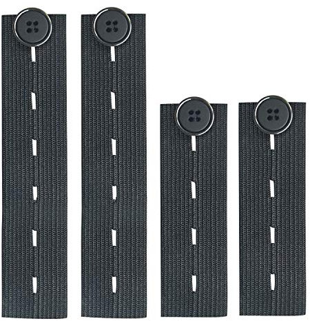 Hosenbunderweiterung für Jeanshosen Schwangerschaft | Qualitäts Hosenerweiterung Einstellbare Elastische Extender für Hosen Jeans für Schwangere (4er Pack)