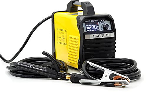 Magnum™ Snake 200 LED Magnum MIG 240 Dual Puls Synergie LCD MIG/MAG WIG LCD SYNERGIE 3 en 1 Soldadora Inverter 200 Amp 4x4 Avance