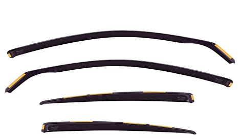 J&J AUTOMOTIVE | Windabweiser Passend Für Q2 ab 2016, Heko Regenabweiser, Getönt, Set 4-Teilig, Vorne und Hinten, Aerodynamisch