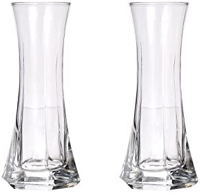 Klarer Kunststoff Knospen Vase Innjoii - Acryl Vase 2 Stück Moderne Einzelne Rose Flasche kleine Vasen Blumen Kristall Niedlich Billig Hochzeit Haus Esstisch Dekoration,2#