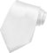 AHLPO Elegante Krawatte für Herren Satin 8 cm, Herren Krawatten, Klassische Schlips Herren für Hochzeit, Büro, Party und Festliche Veranstaltungen - Einfarbig in Verschiedenen Farben Tie Weiß