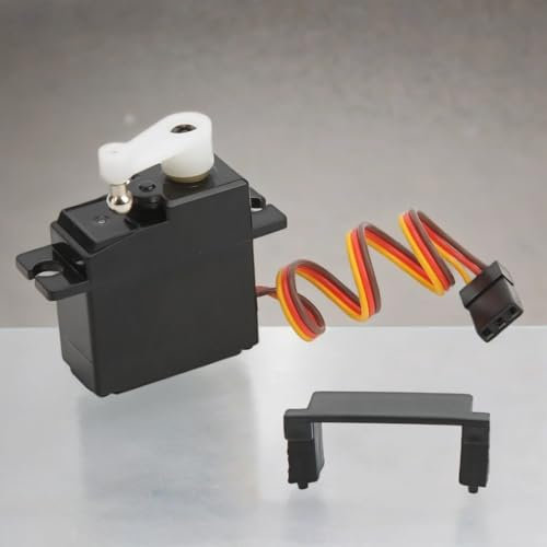 BONKZEBU Mécanisme de Direction en Plastique Sensible à Faible Bruit, Servo Numérique avec Bras pour 124016 124017 144010 1/14 RC C