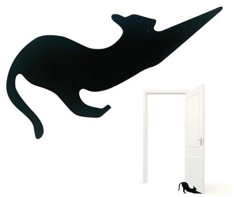 Halloween-Türstopper-Keil – Türstopper für die Unterseite der Tür | Katzen-Türstopper aus Holz | Halloween-Katzen-Türstopper | Halloween-Türstopper für Zuhause, Schlafsaal, Wohnung, Hotel
