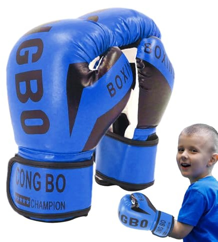 Boxningshandskar för barn, boxhandskar för barn från 3–16 års träningshandskar för MMA, muay Thai, kickboxning och sandsäck sport