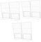 Amosfun 3pcs Freezer Partition Storage Bins The Wire Freezer Organizer Freezer Racks Chest Freezer Dividers Refrigerator Storage Baskets Refrigerator Rack Storage Freezer Bins Iron White