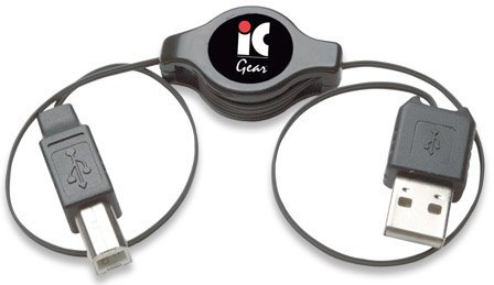 Manhattan Câble USB A-B avec enrouleur de câble USB A vers B