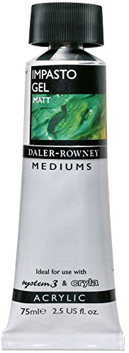 Daler-Rowney Acrylic Medium, Glass Bottle, 2.54oz - 75 ml, Matt Gel Impasto