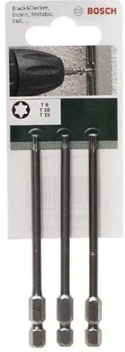 Bosch Accessories 2609255971 Lot d'embouts de tournevis Torx 89 mm Lot de 3