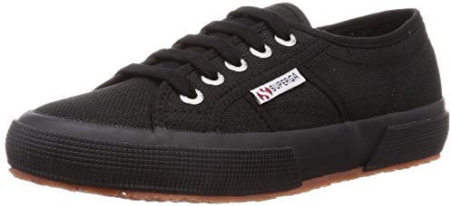 Superga Unisex Cotu Classic Trainers Trainers, Full Black, 8.5 UK