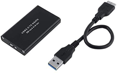 KALEA-INFORMATIQUE Carcasa mSATA a USB3 para Unidades SSD mSATA de 30 mm o 50 mm