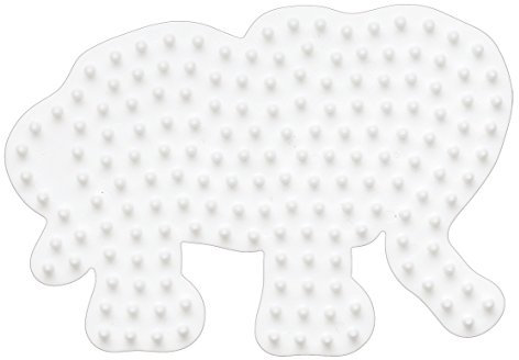 Hama 319 319-Bügelperlen Stiftplatten, Kleiner Elefant