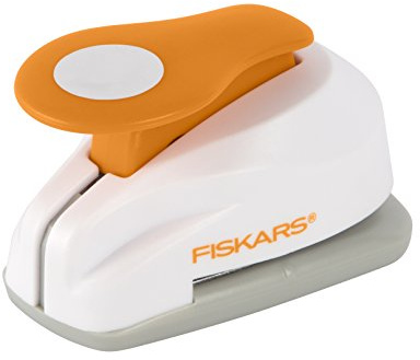 Fiskars Hebelstanzer Kreisstanzer, Karton, Weiß, Orange, Small