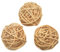 6 Stück Natur Wicker Rattan Kugeln Tischschmuck Hochzeit Party zum Aufhängen Wobble Ball Weihnachten Deko 8cm Natürliche Farbe