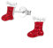 FIVE-D Ohrringe Weihnachten Nikolaus 925 Sterling Silber Kinder Ohrstecker Damen (Nikolaus Stiefel)