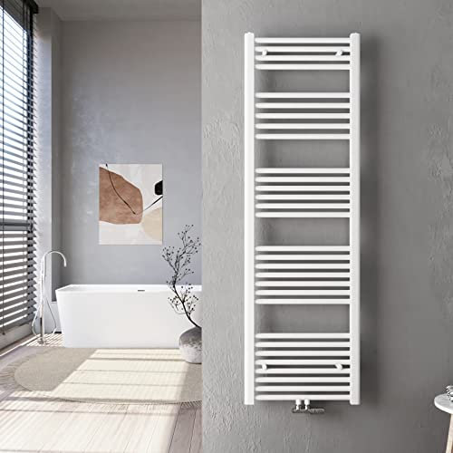 Heilmetz® Weiß Badheizkörper 50 x 160 cm Handtuchtrockner 654 Watt Leistung Heizkörper Bad Mittelanschluss Handtuchheizkörper