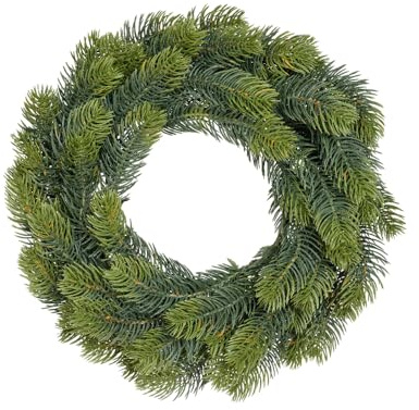 Kaemingk Künstlicher Tannenkranz 40cm 1 Stück - Deko Kranz für Winter und Weihnachten Weihnachtsstrauß, Grün, 40 cm - Winterdeko Weihnachtsdeko - Grün