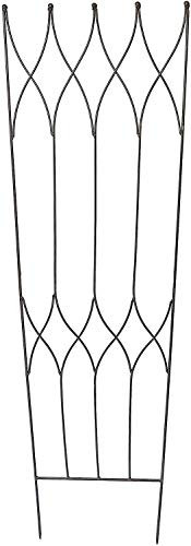 RUDDINGS WOOD Diamond Metal Garden Trellises Vintage Rust Effect Climbing Flower Support Frame Trellis