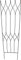 RUDDINGS WOOD Diamond Metal Garden Trellises Vintage Rust Effect Climbing Flower Support Frame Trellis