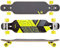RAVEN Longboard Skateboard für Kinder Erwachsene Jungen Mädchen | Aluminium Trucks | PU Räder | ABEC-9 Chrome Kugellager | (Torex Lemon)