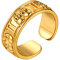 FindChic Herren Damen Fingerring Vintag Sternzeichen Zwillinge Ring Retro Tierskreis Horoskop Bandring für Papa Mama
