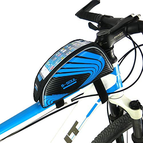 Motorrad Handyhalterung Wasserdicht Fahrradtasche FüR Lenker Fahrradtasche Fahrradtaschen Für Hinten Fahrradzubehör Fahrradzubehör Blue,Free Size