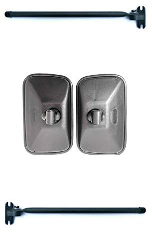 2x Außenspiegel Rückspiegel 250x160 ø18 mm LKW BUS mit Spiegelhalter Spiegelarm