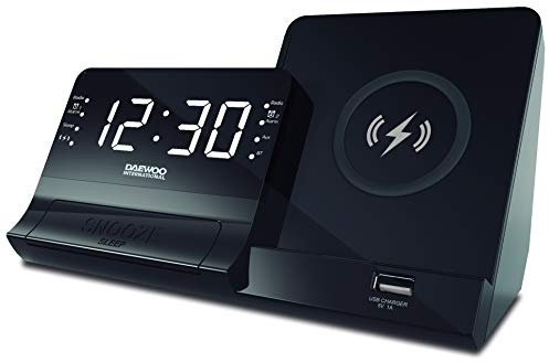 DCR-300 Radio Despertador con Carga INALÁMBRICA