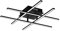 EGLO LED Deckenleuchte Lasana 3, 4 flammige Wandlampe, Deckenlampe aus Stahl in Schwarz und Kunststoff in Weiß, Wohnzimmerlampe, warmweiß, L x B 50 cm