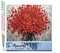 Figured'Art Malen Nach Zahlen Erwachsene Abstrakte rote Blumen - Paint by Numbers Basteln DIY Bastelset 40x50cm ohne Holzrahmen