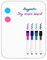 VUSIGN Magnettafel A4 mit Zubehör – Whiteboard klein mit schmalem Rahmen, 4 Stiften & Magneten – Abwischbare Tafel für Zuhause, Schule & Büro, Silber