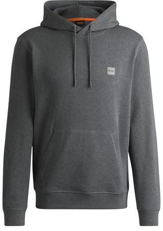 BOSS Hommes Wetalk Sweat à Capuche Regular en Molleton de Coton avec Patch logoté