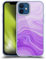 Head Case Designs Offizielle Suzan Lind Violett Wirbel Aus Marmor Gelhülle [Militärischer Schutzgrad] Kompatibel Mit Apple iPhone 12 / iPhone 12 Pro Und Kompatibel Mit MagSafe