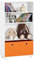 SoBuy KMB68-W Bücherregal Kinder Spielzeugregal Kinderregal mit 2 Boxen Aufbewahrungsregal für Kinder Kinderzimmer Möbel weiß BHT ca. 60x110x25cm