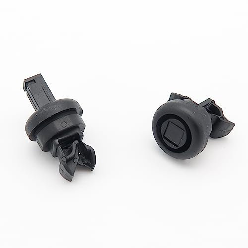 VVO Fasteners Hutablage-Clip, Kunststoff, Schwarz, 2 Stück