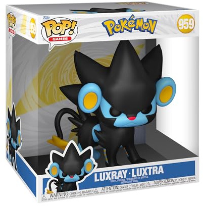 Funko POP! Jumbo: Pokemon - Luxray | Offizielles Gaming Merch - Vinyl Sammelfigur als Regal Deko - Geschenkidee zum Geburtstag für Fans und Sammler