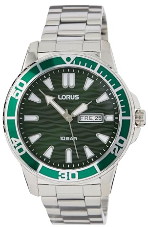 Lorus Herren Uhr Analog Edelstahl mit Metallband RH359AX9