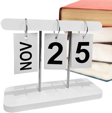 Drehung der Seiten | Kalender aus zum Drehen der Seiten | Deko-Zubehör einfacher Stil für Büro, Nachttisch, und Fensterbank.