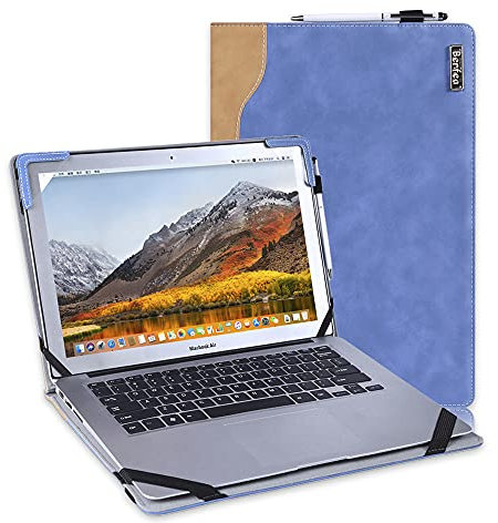 Berfea Schutzhülle kompatibel mit HP Envy x360 2-in-1 Laptop 14t es000 es0033dx es0013dx 14 Zoll Laptop Sleeve Notebook Ständer Carry Hard Case