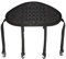 keppy ​1pc Adjustable Kayaking Canoeing Sit On Top Kayak Seat Back Rest Seat Backrest Support Back Pad Band Antiskid Cushiony Black