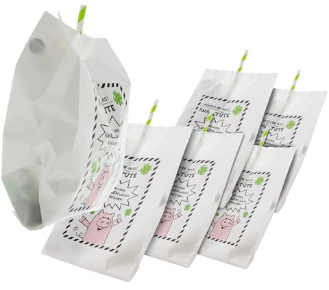 AKTIVHANDEL Knalltüten 6er-Set, Wünsch Dir Was, Konfetti Wunschtüten, für Party, Hochzeit, Geburtstag und Silvester